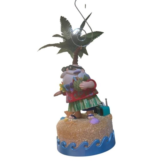 Christmas - Santa Beach Scene Musical Ornament‎ 2004 Hallmark  - Vintage - Picture 3 of 7